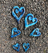 Load image into Gallery viewer, Copper Heart Koru Set 3 Wall Art