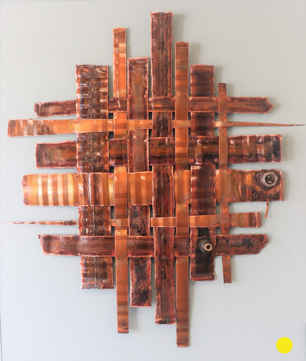 Copper Weave Wall Art Copperworkx
