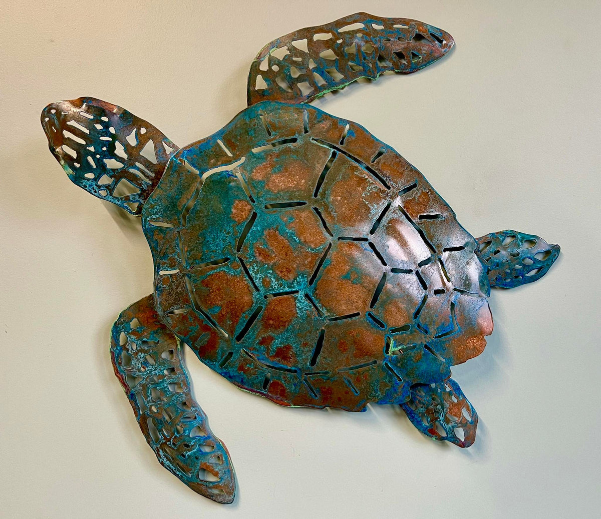 Copper Sea Turtle Wall Art – Copperworkx