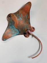 Load image into Gallery viewer, Copper Stingray Wall Art