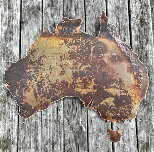 Copper Australian Map