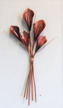 Load image into Gallery viewer, Copper Lilies Set of 5 Wall Art