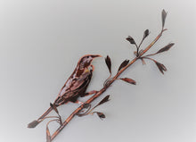 Load image into Gallery viewer, Copper Tui in Flax Wall Art