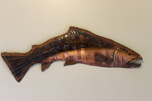 Copper trout artwork for fisherman