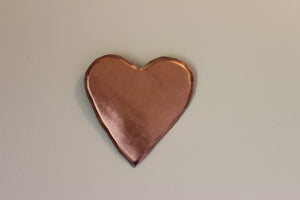 Copper Love Heart Wall Art