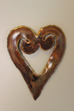 Load image into Gallery viewer, Copper Heart Koru Wall Art