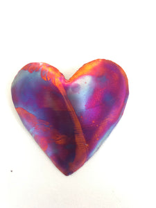 Copper Love Heart Wall Art
