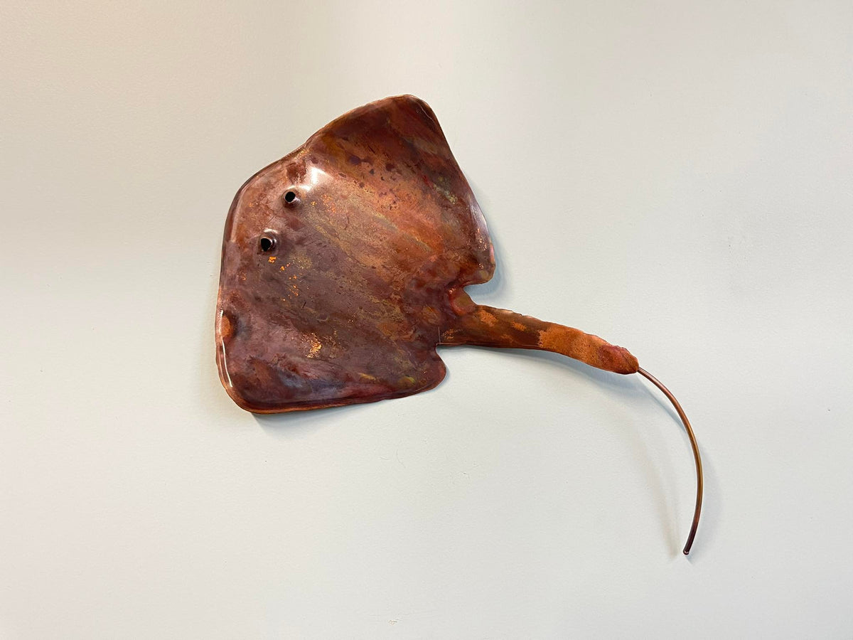 Copper Stingray Small Wall Art – Copperworkx